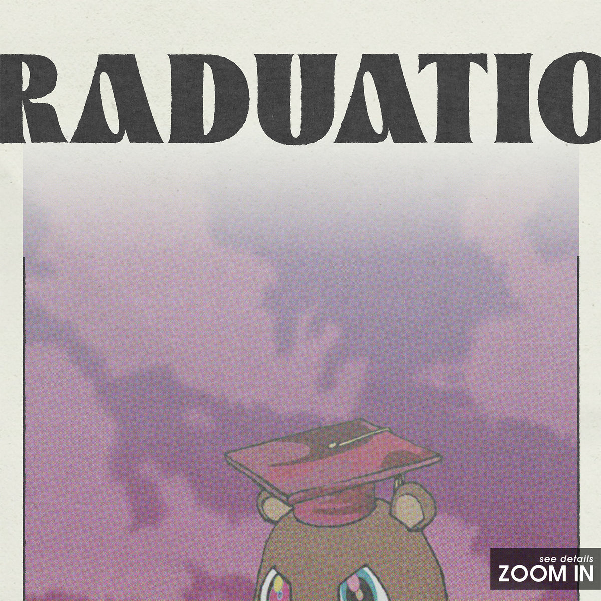 Kanye West Graduation album poster — close-up detail