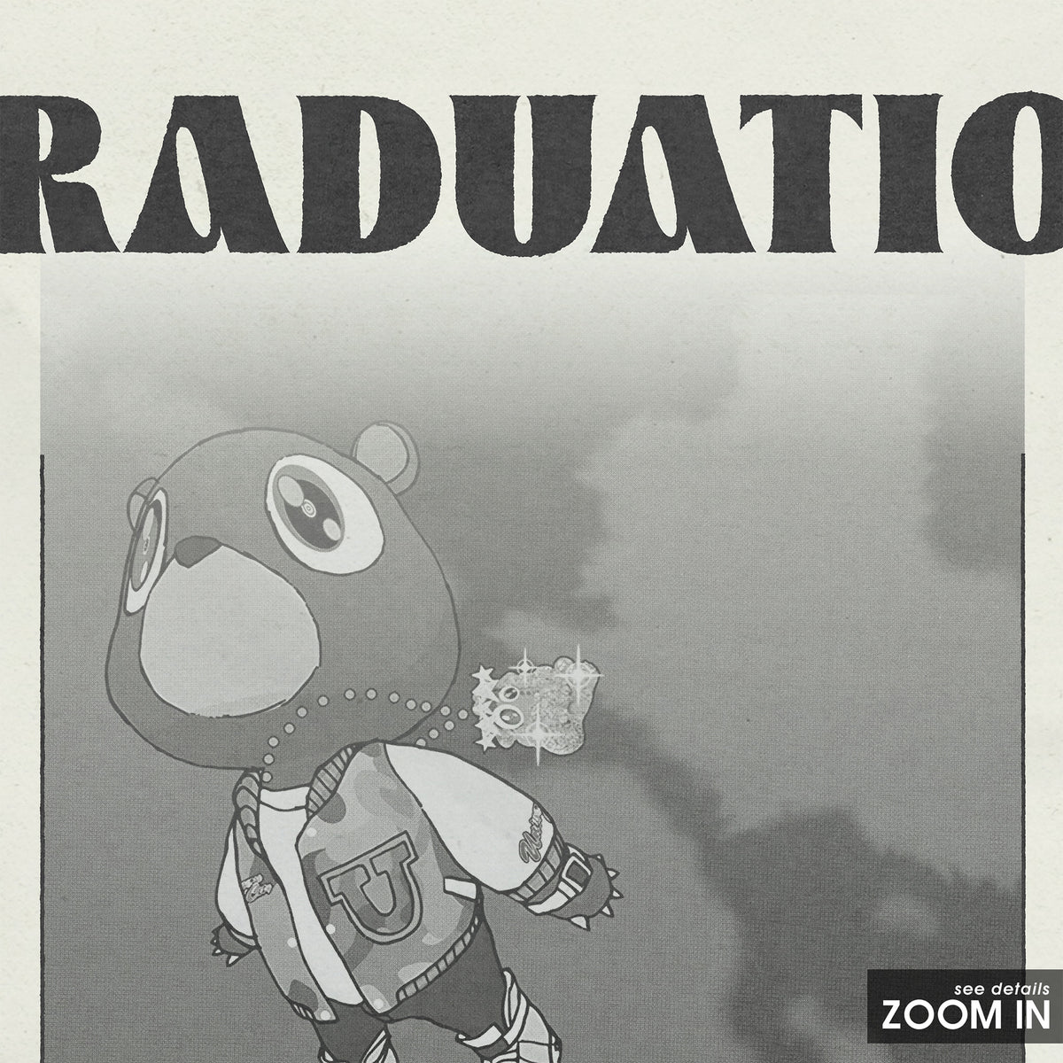 Kanye West Graduation album poster — close-up detail