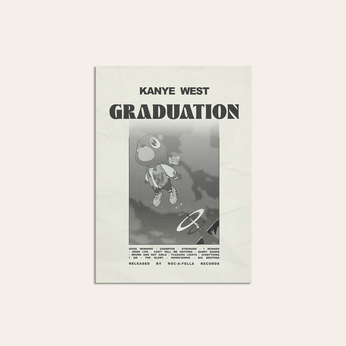 Kanye West Graduation album poster — unframed print