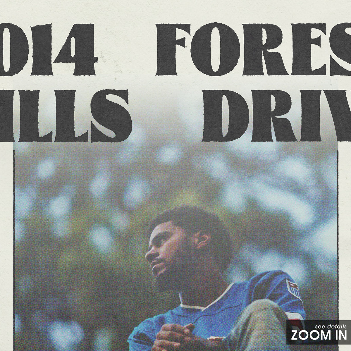 J. Cole 2014 Forest Hills Drive album poster — close-up detail