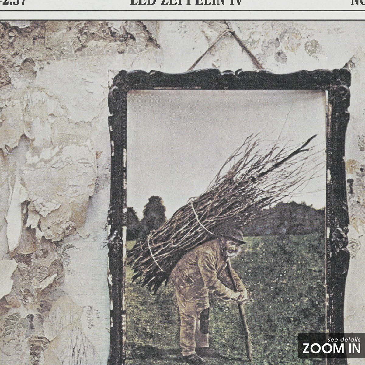Led Zeppelin Led Zeppelin IV album poster — close-up detail
