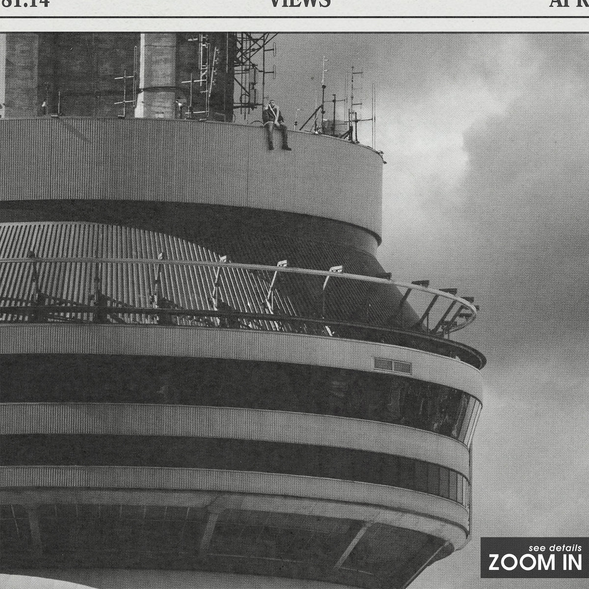 Drake Views Album Report album poster — close-up detail