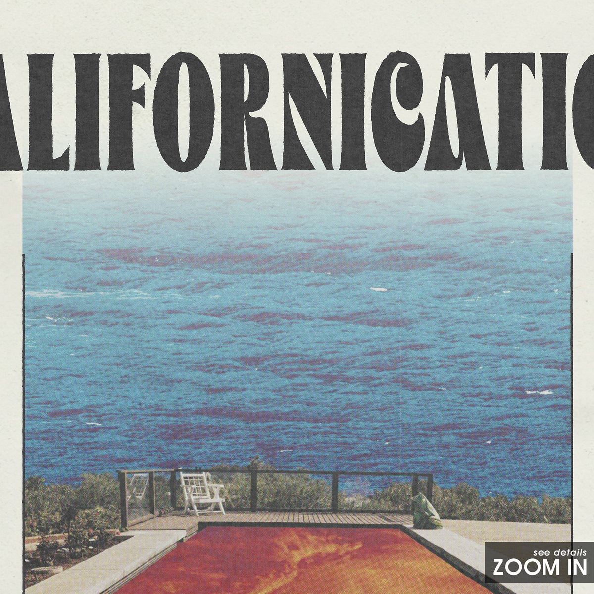 Red Hot Chili Peppers Californication Pool Album Edition album poster — close-up detail