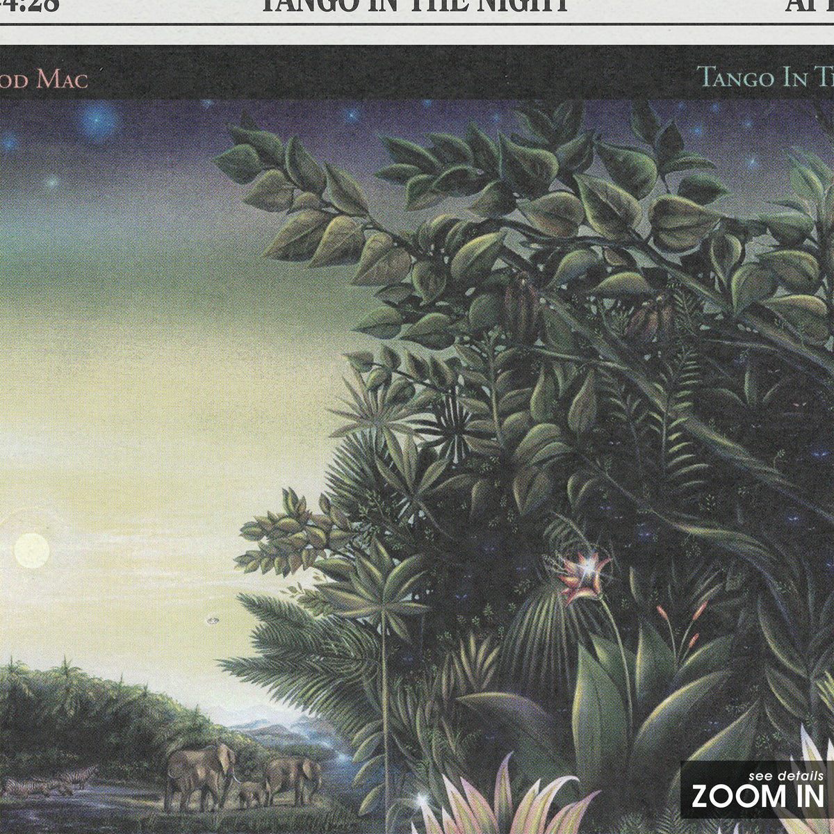 Fleetwood Mac Tango in the Night Album Report album poster — close-up detail