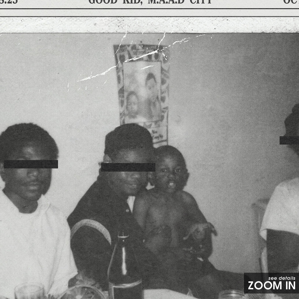 Kendrick Lamar Good Kid, M.A.A.D City Album Report album poster — close-up detail