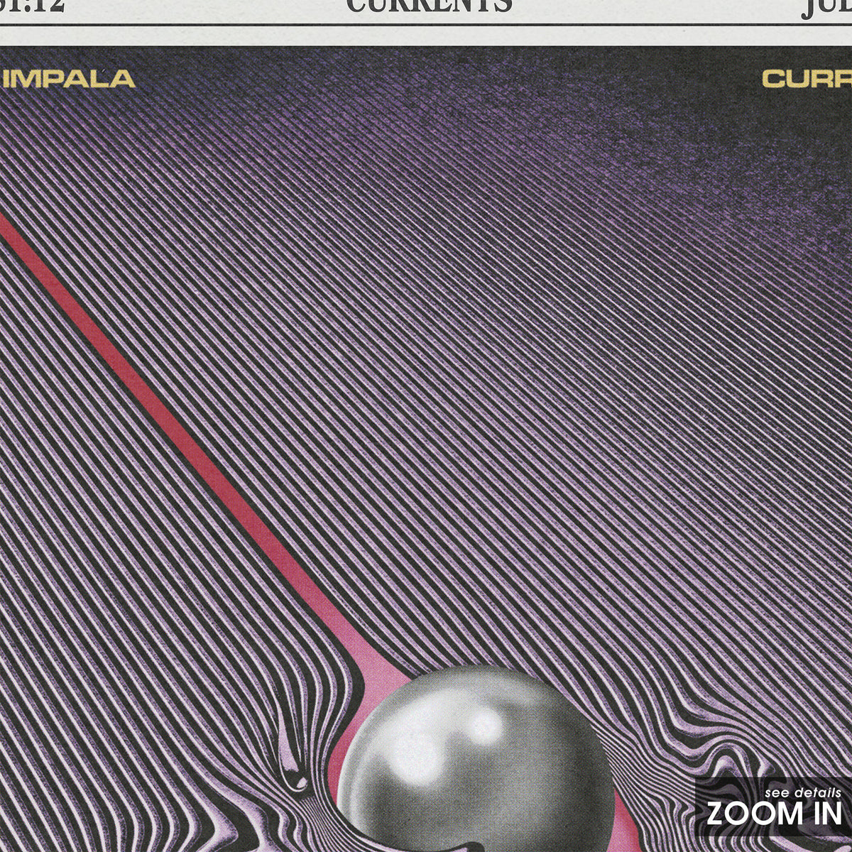Tame Impala Currents Album Report album poster — close-up detail