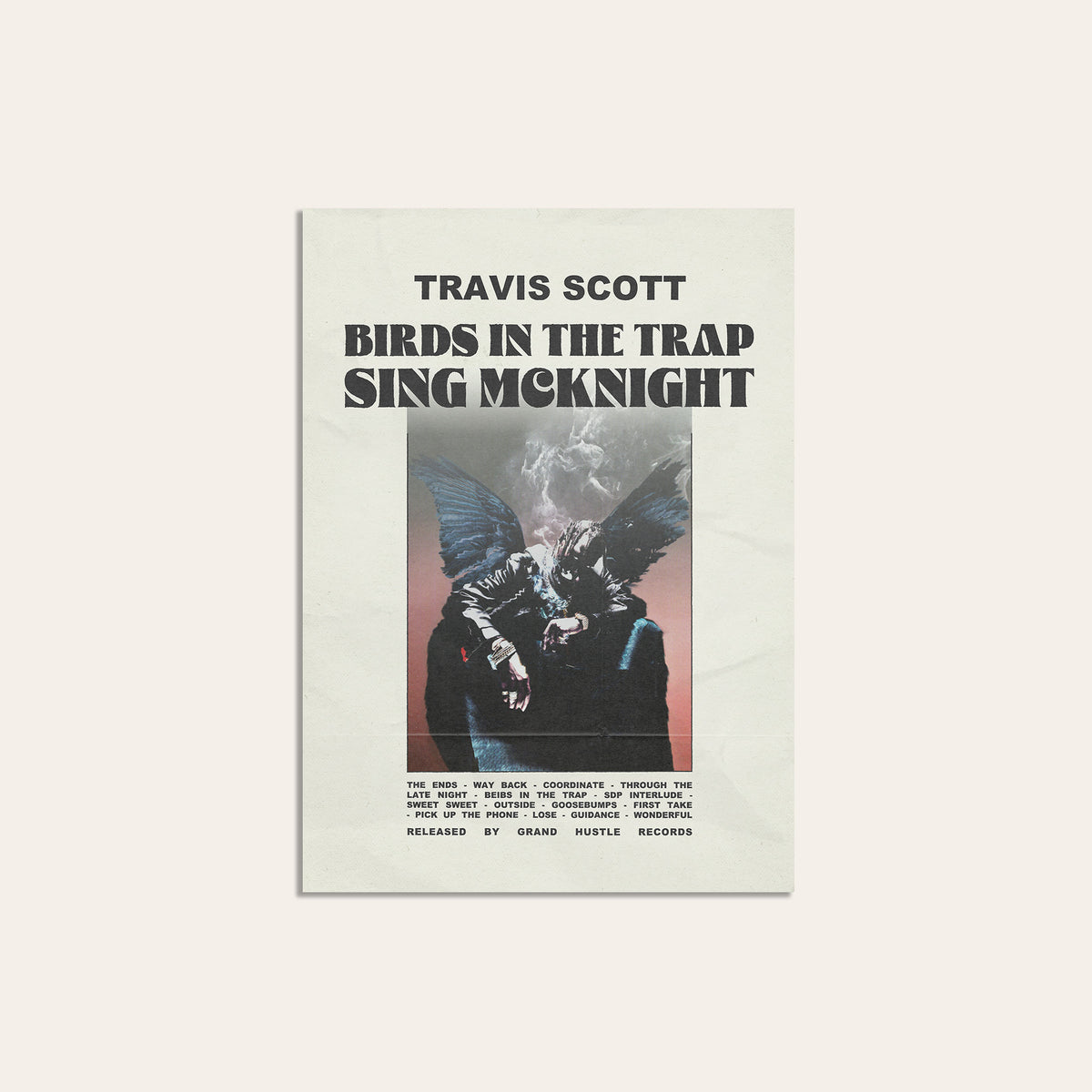 Travis Scott Birds in the Trap newspaper poster — unframed print
