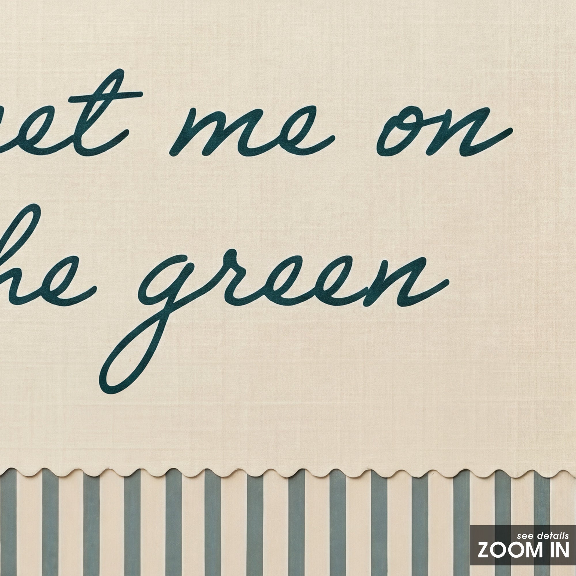 Meet Me on the Green — Stripe Print – in room setting