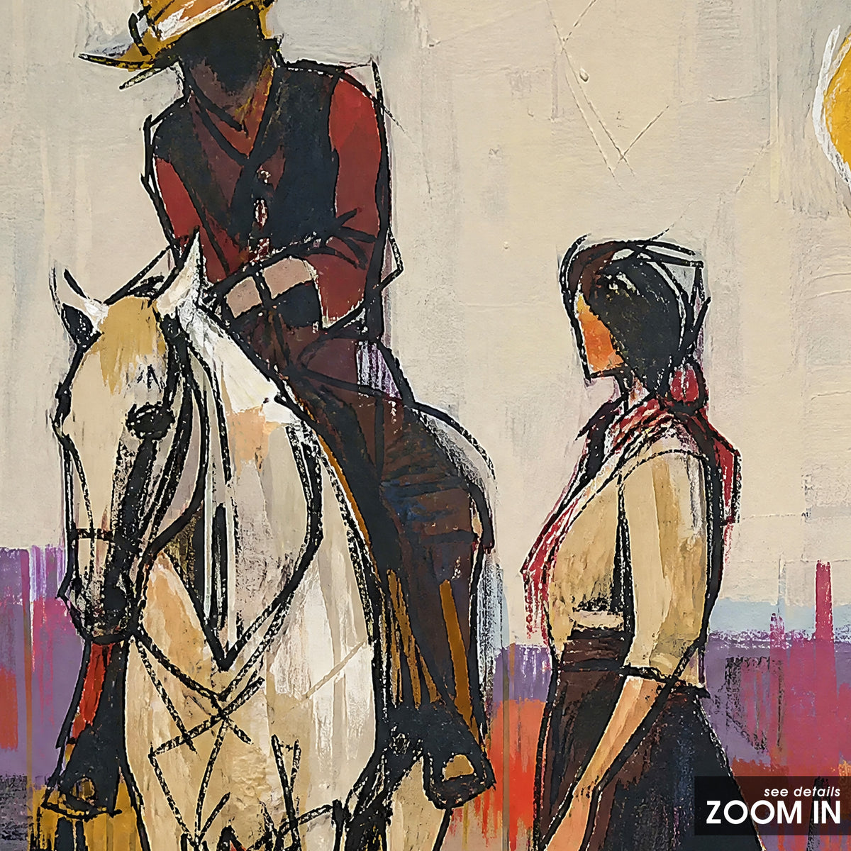 Last Light on the Range artwork, close-up of the printed details