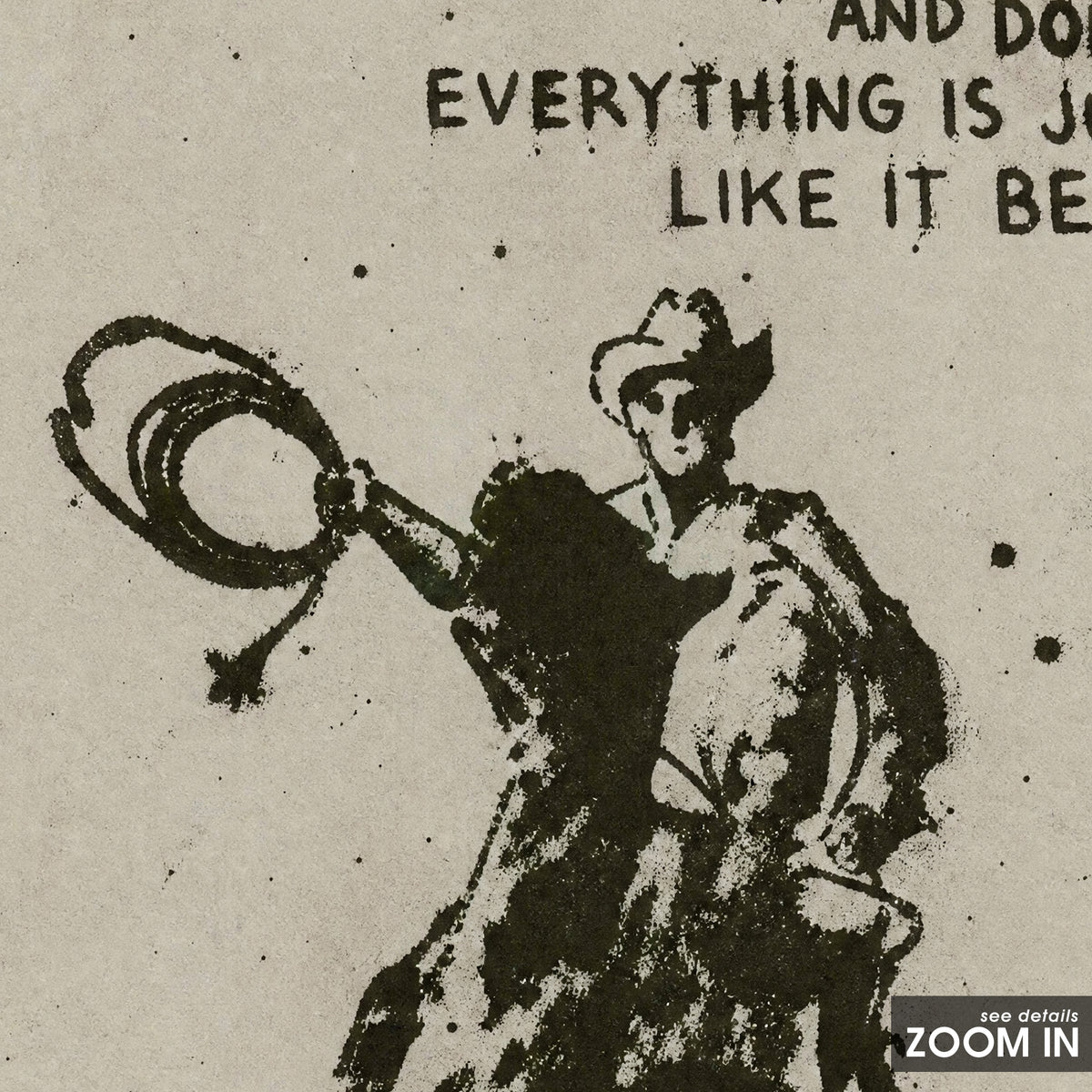 After All Is Said artwork, close-up of the printed details
