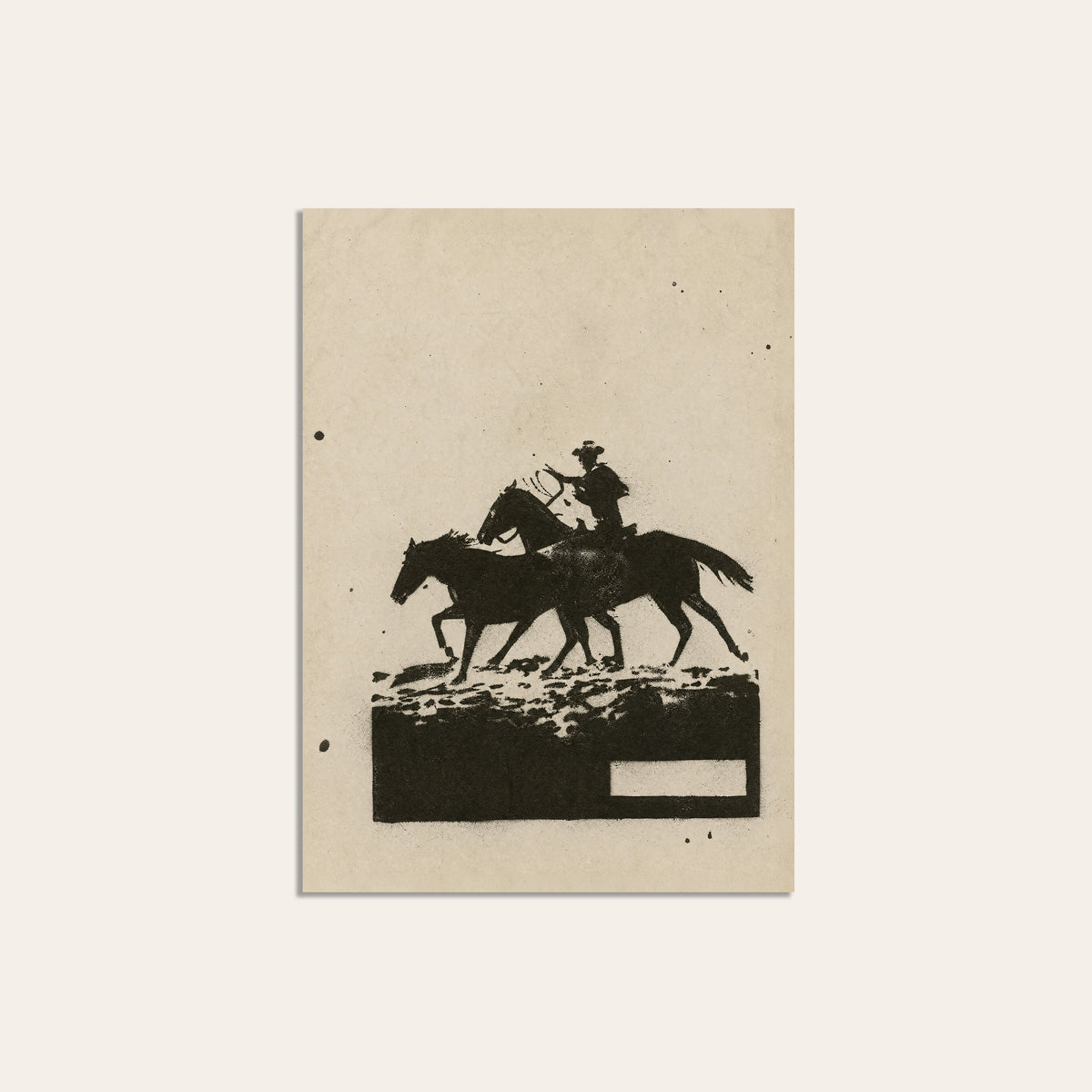 Race Across the Ridge unframed western art print
