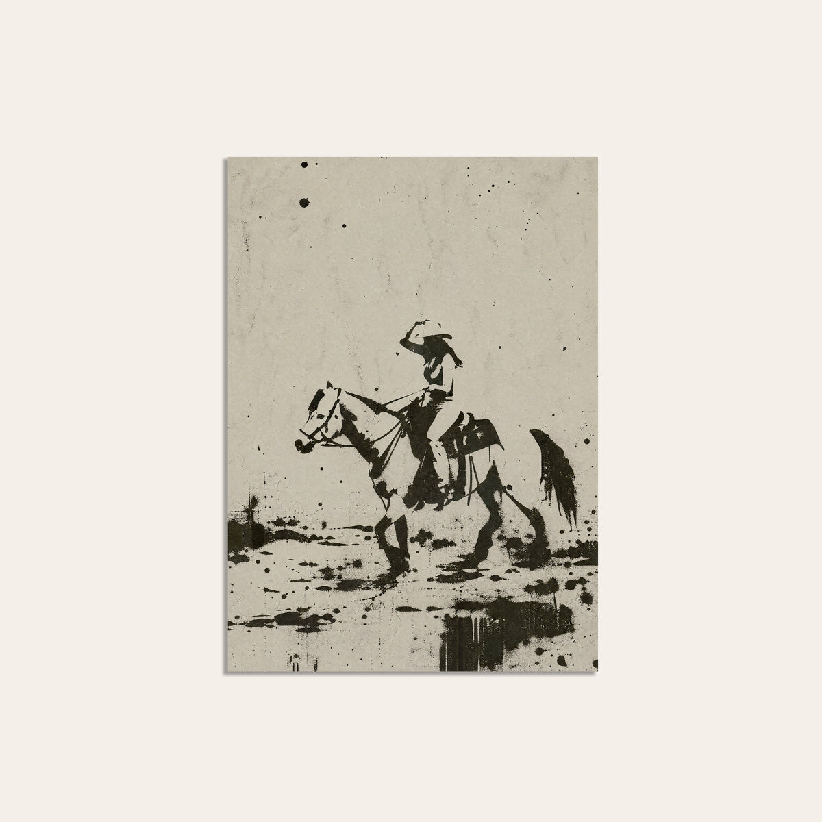 Rodeo Turn unframed western art print