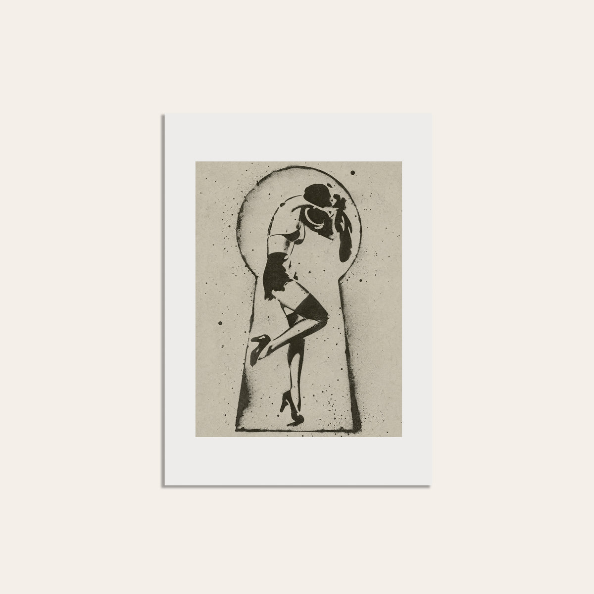 Keyhole Cowgirl unframed western art print
