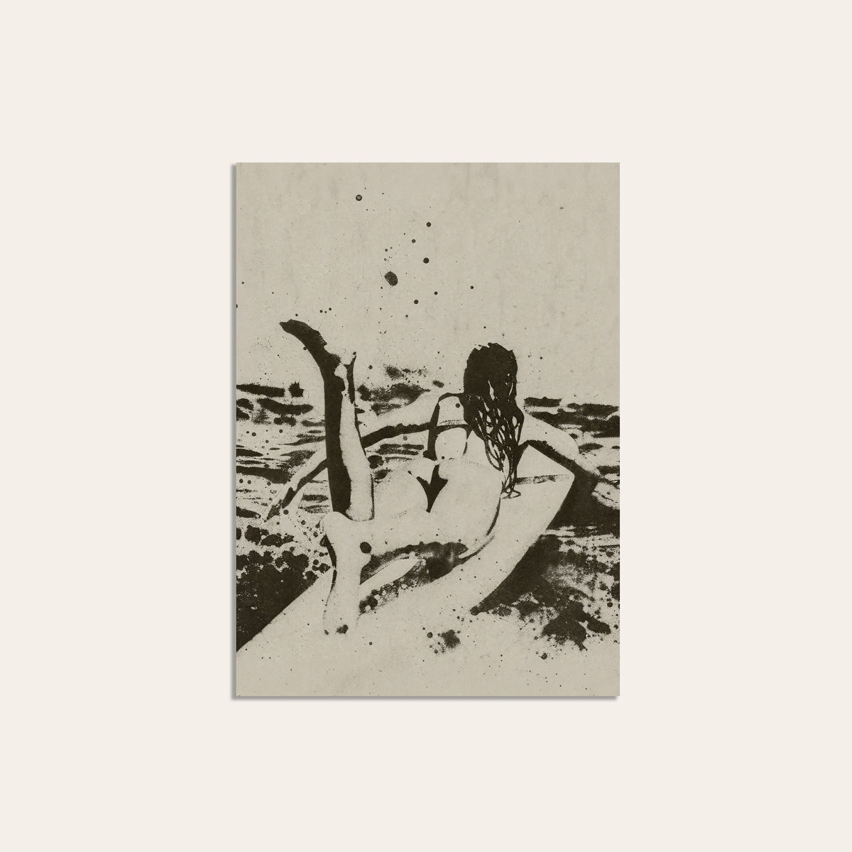 Seaside Figure Study unframed western art print