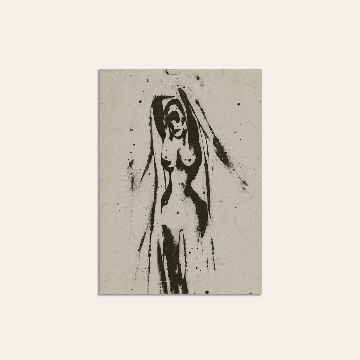 Western Figure Study unframed western art print