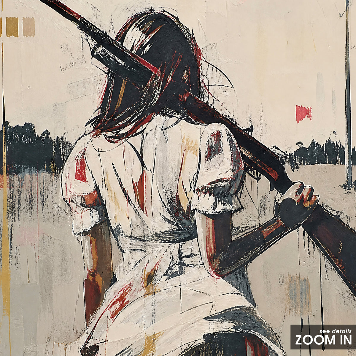 Rose and the Range artwork, close-up of the printed details