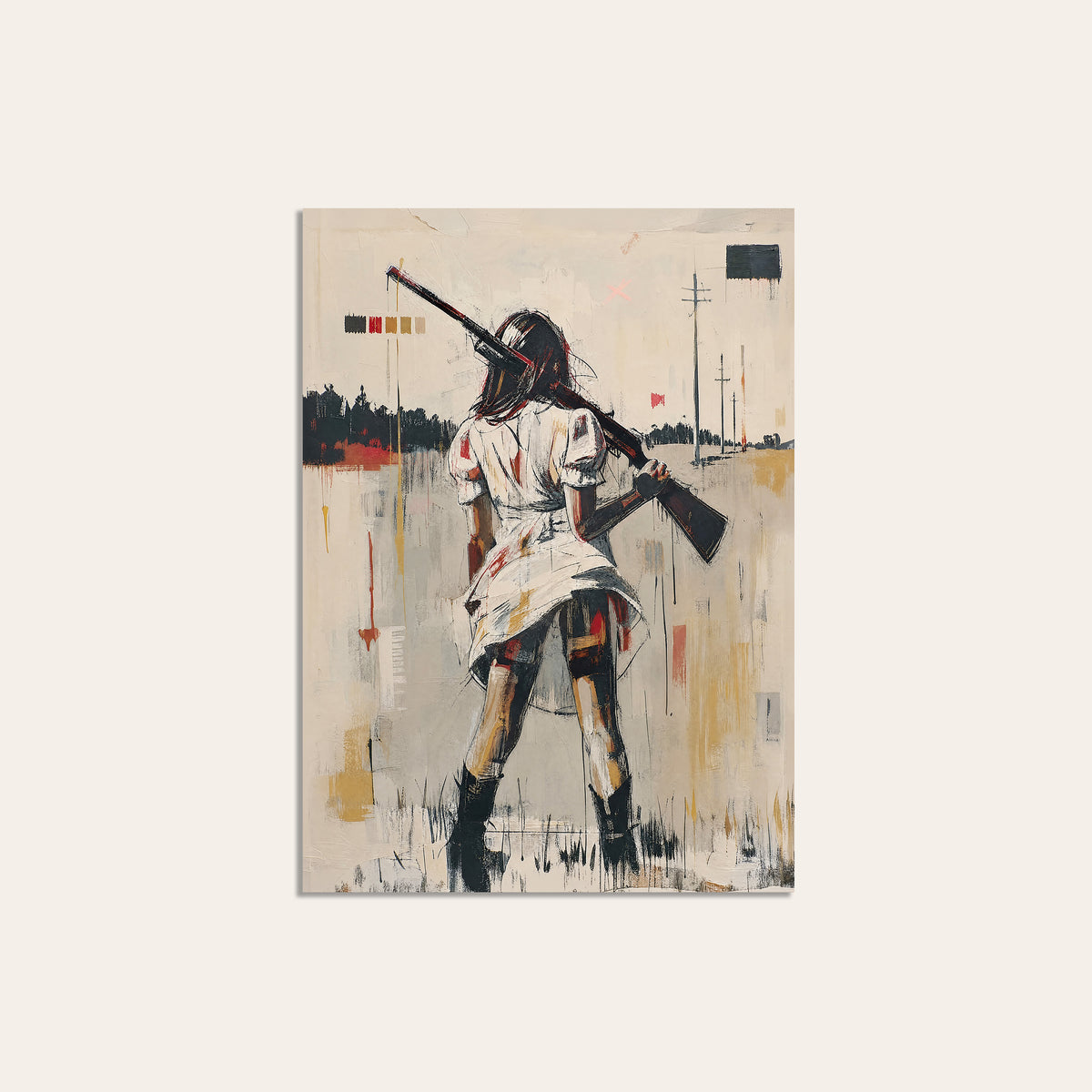 Rose and the Range unframed western art print