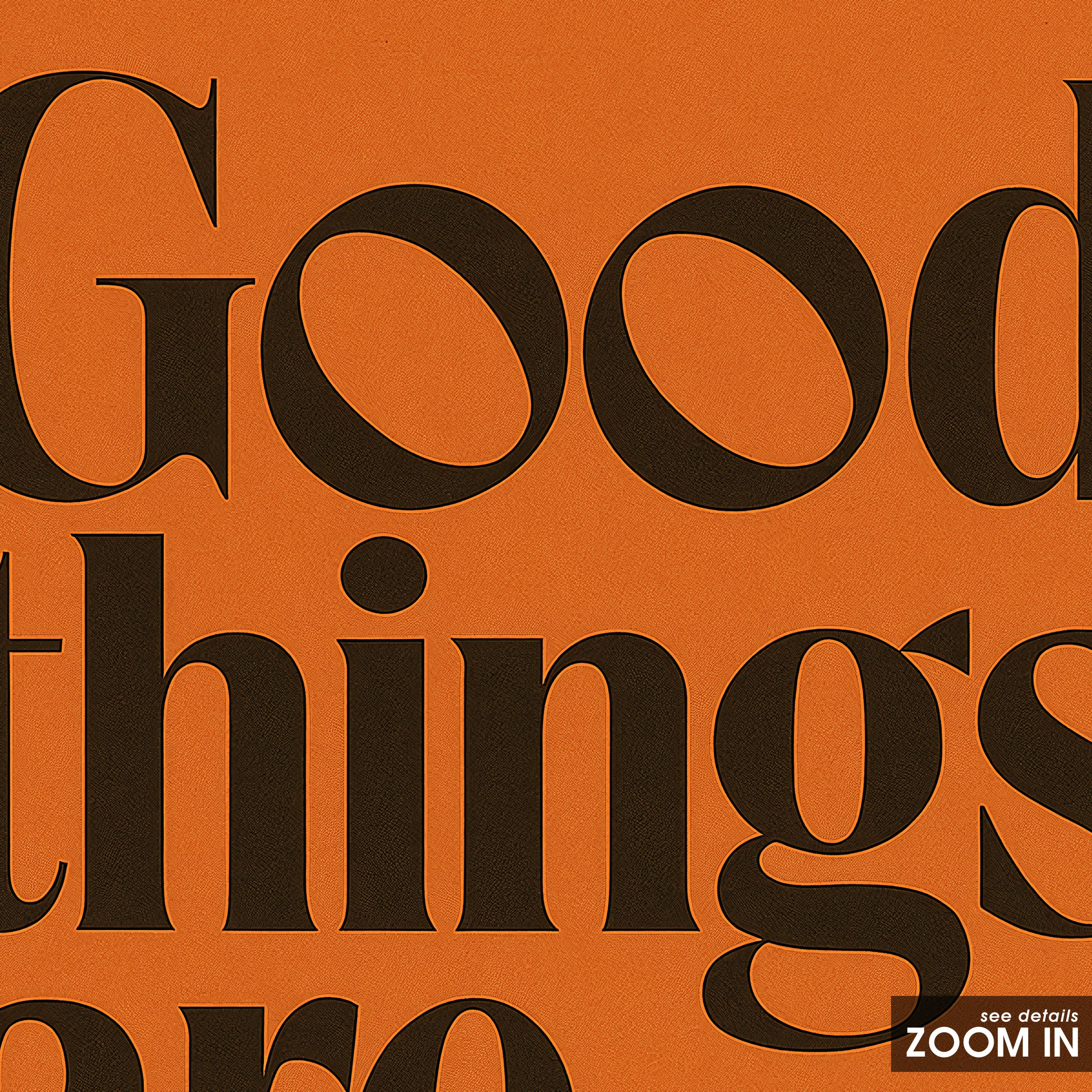 Good Things Are Coming — Serif Print – in room setting