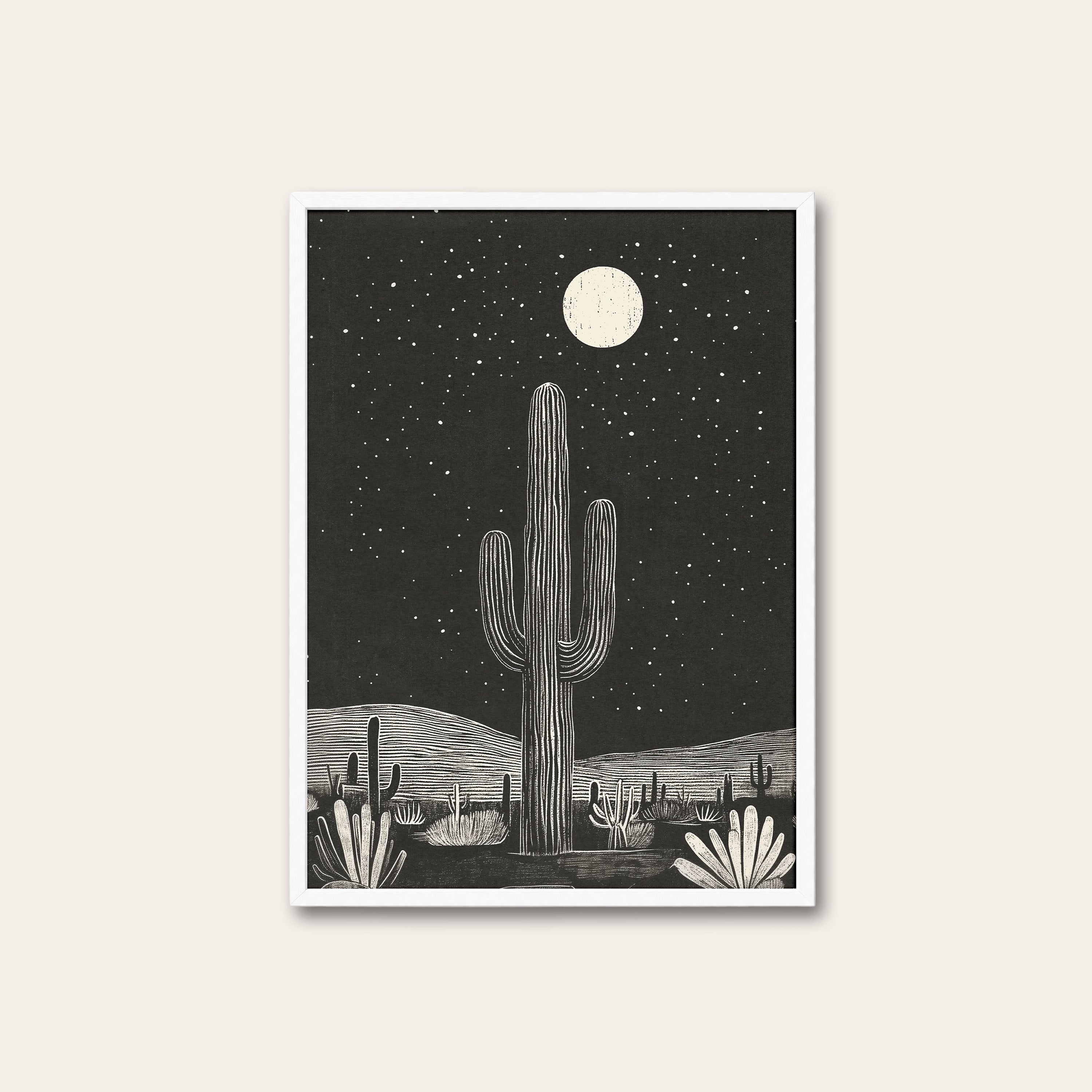 Tumbleweed & Kot — Cowgirl Back Print – white frame
