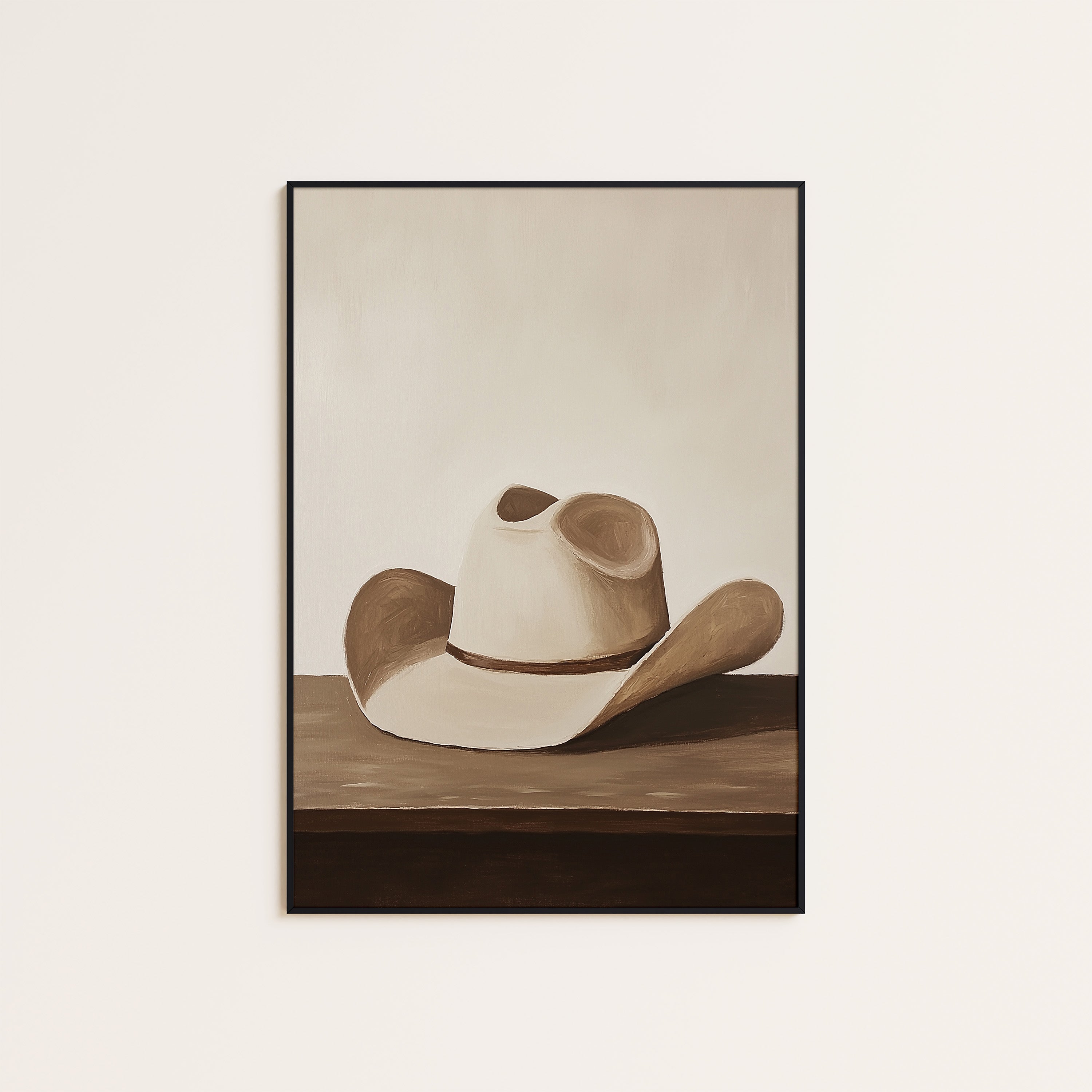 The Hat — Minimal Still Life Print – unframed poster