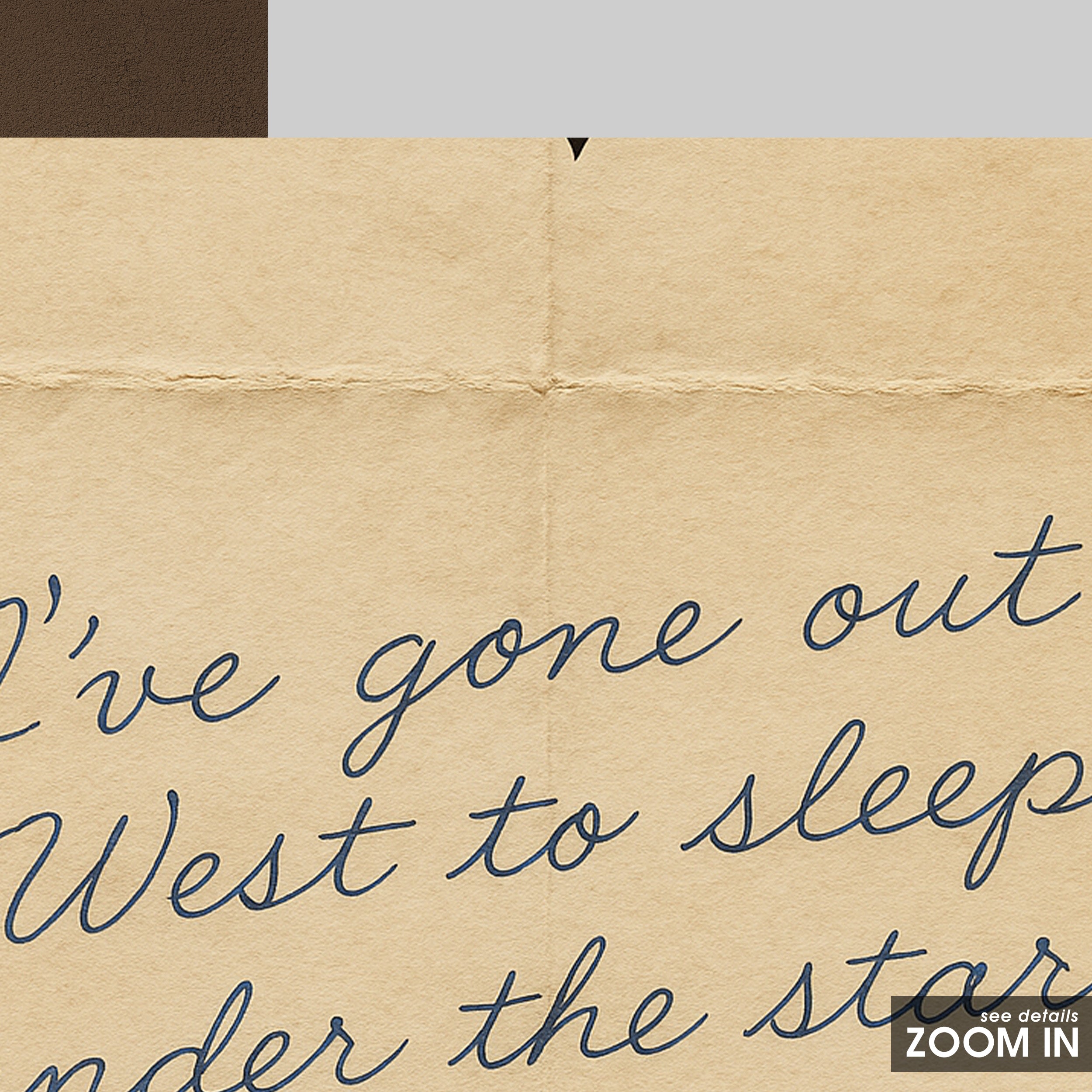 Under the Stars — Kiss Print – in room setting