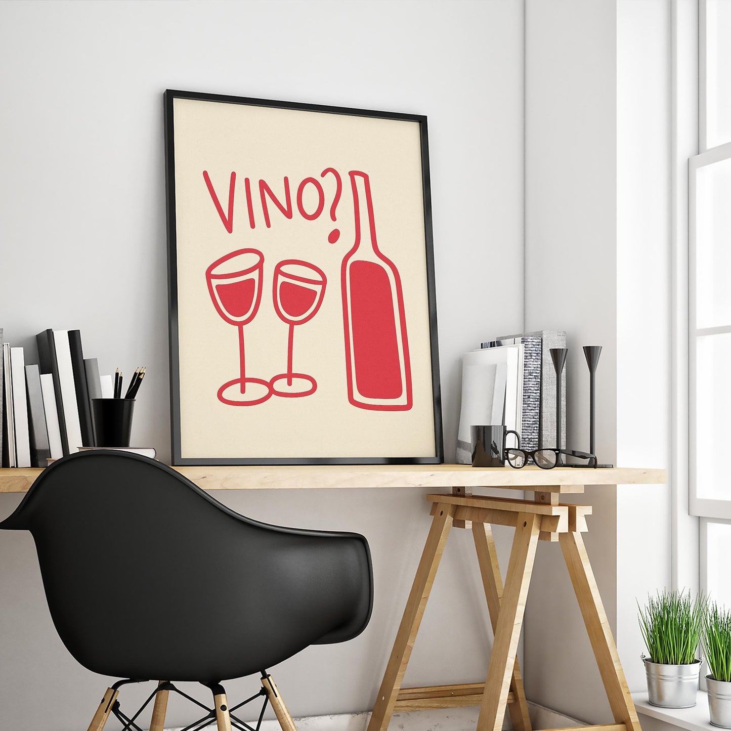 You Work I Watch and Judge Poster – Funny Cat Wall Art, Minimal Retro Home Office Decor