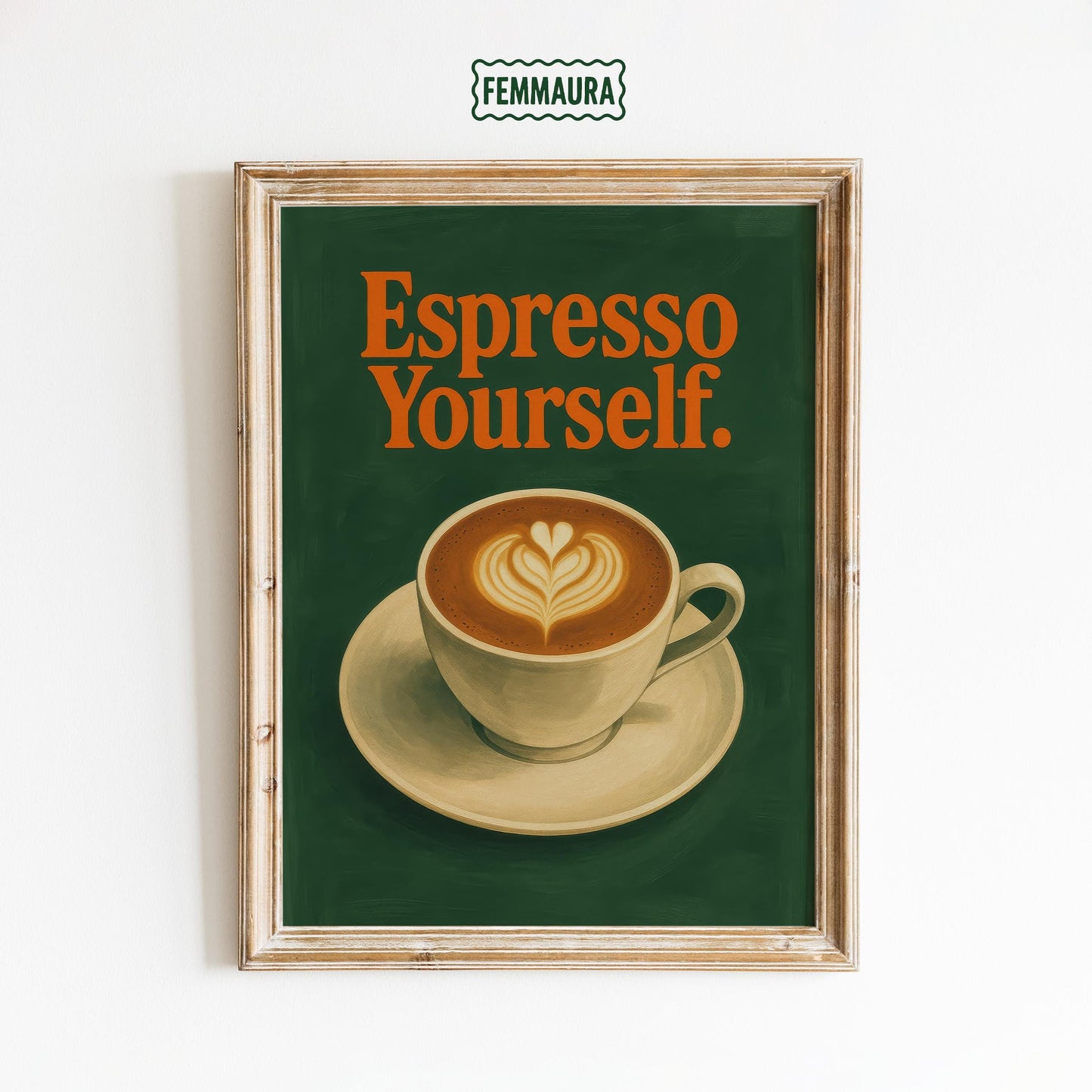 Espresso Coffee Poster – Funny Kitchen Wall Art | Retro Coffee Decor Print