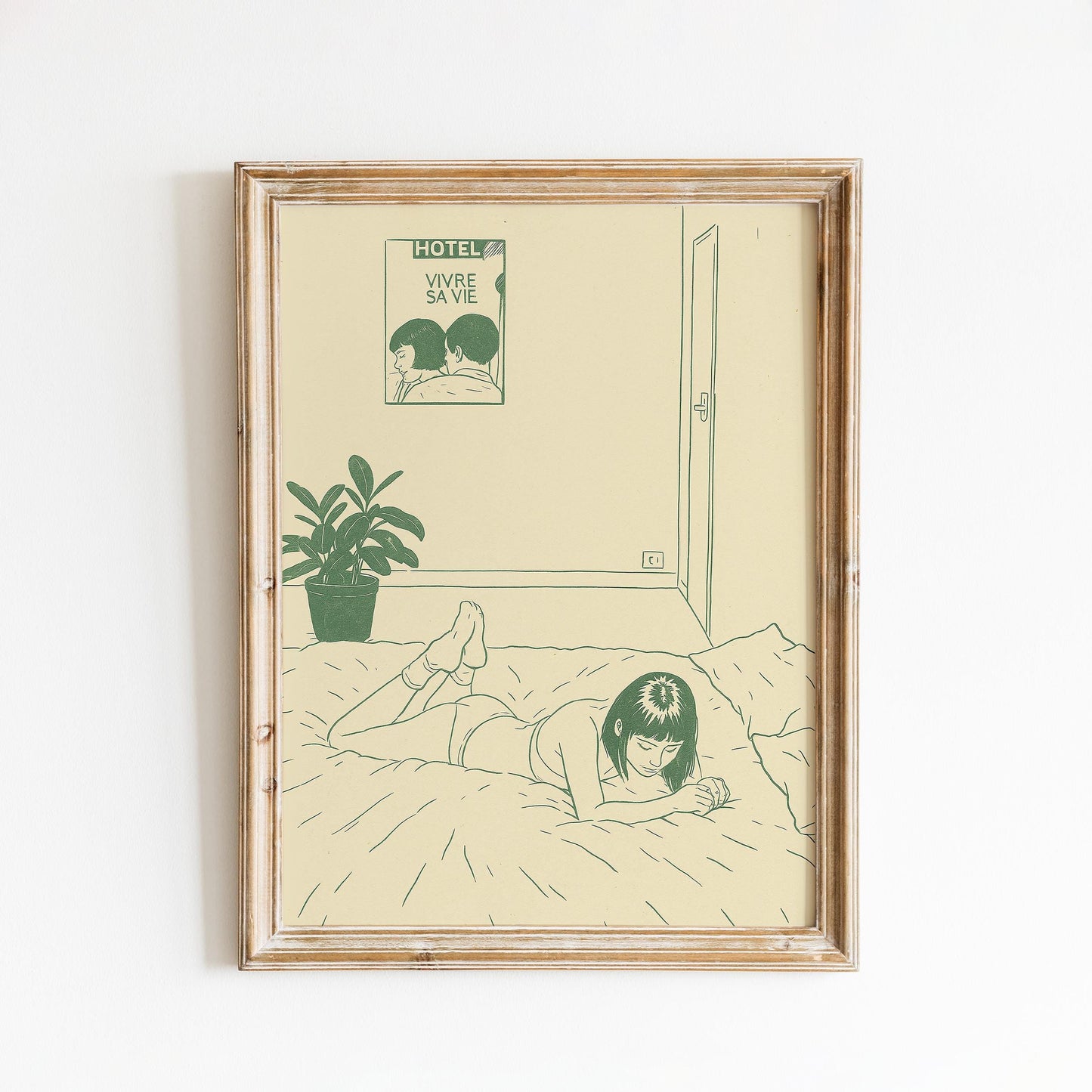 Vivre Sa Vie Poster – Retro French Bedroom Art Print