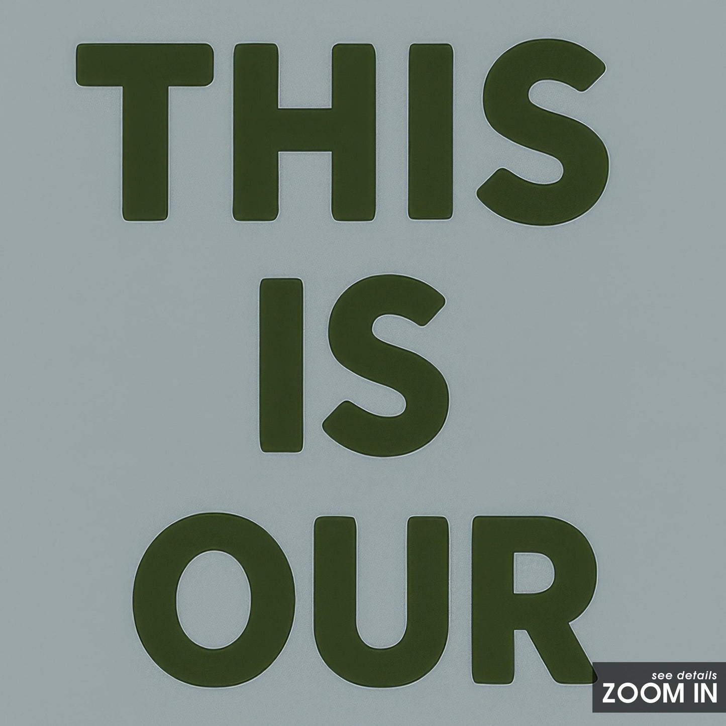 Retro Quote Print – Cozy Happy Place Poster With Wavy Frame Design