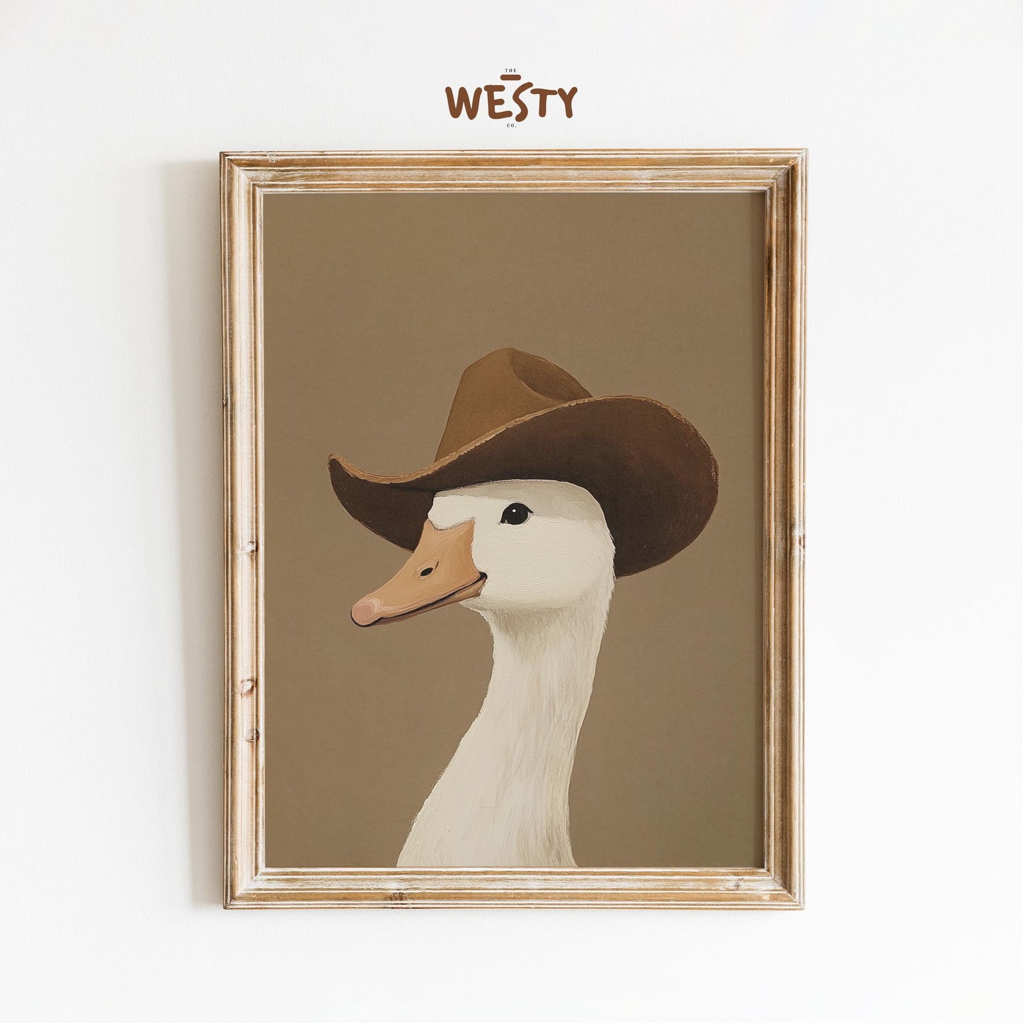 Cowboy Duck – Funny Farmhouse Western Animal Print