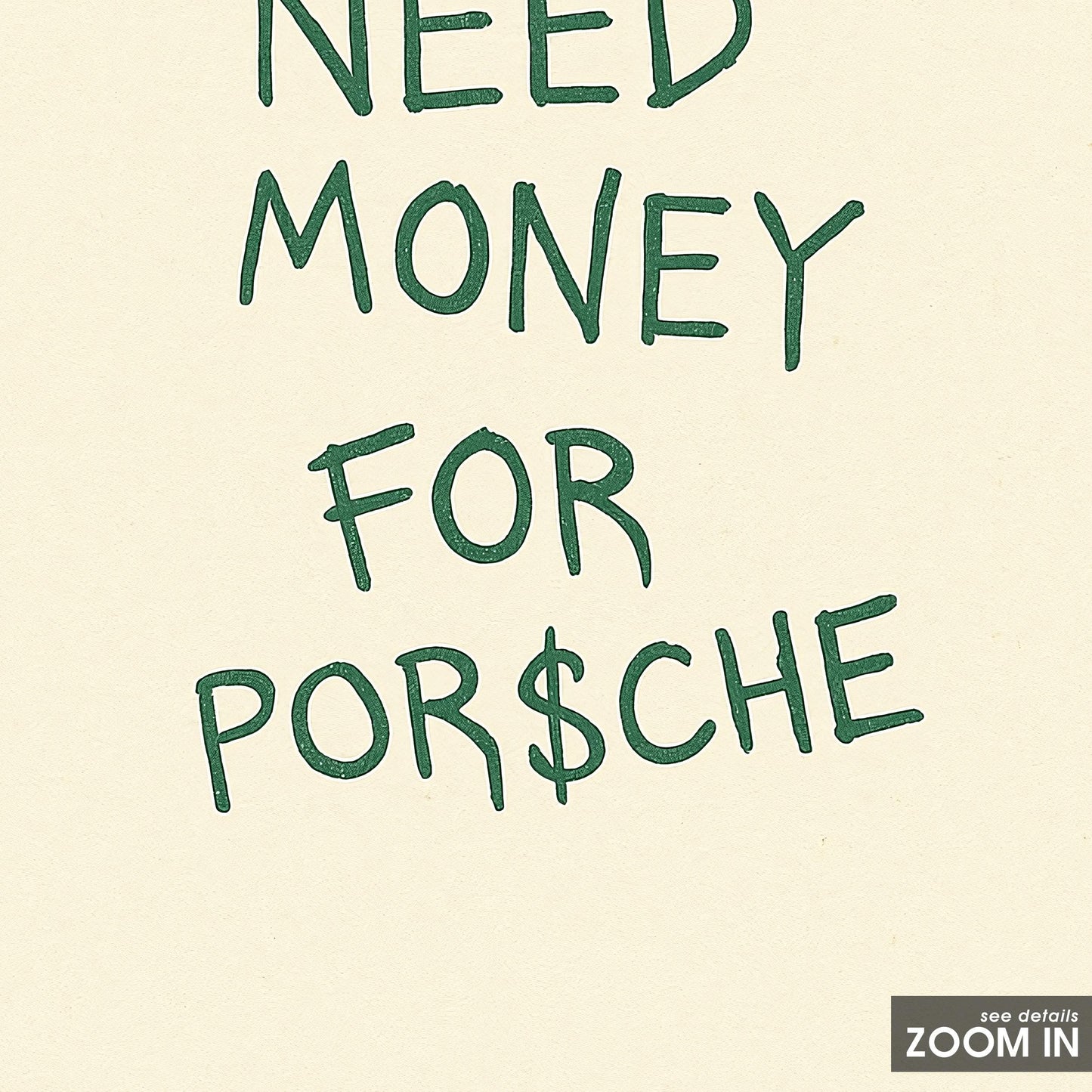 Funny Porsche Poster – Retro Car Garage Art