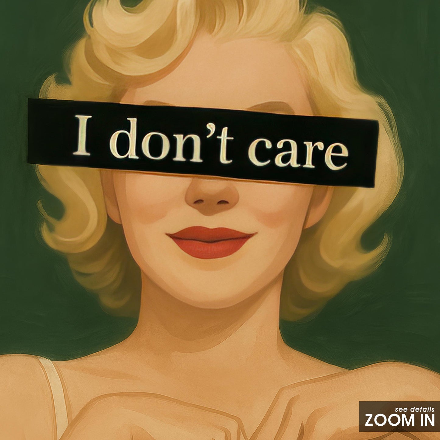 Retro Feminine Wall Art – Bold Attitude Poster With Glamorous Vintage Style