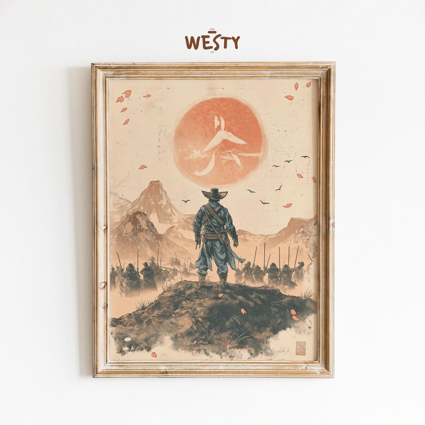 Cowboy Shogun Poster – East-Meets-West Warrior Art Print