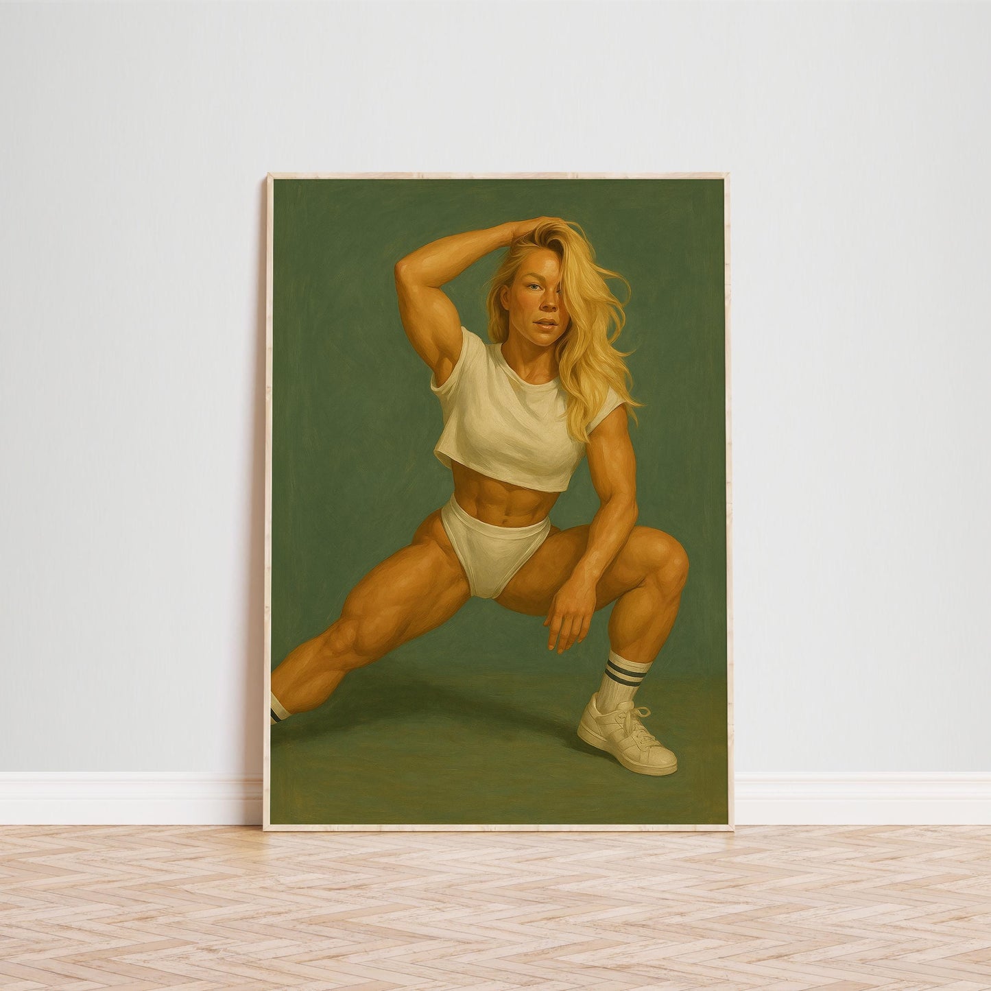 Strong Woman Poster – Empowering Fitness Wall Art | Bold Female Strength Print