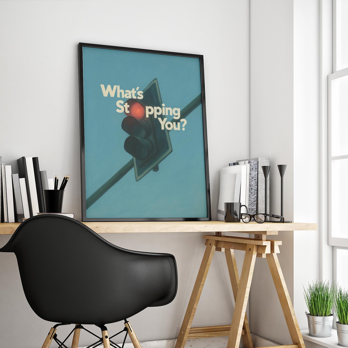 Motivational Wall Art – Conceptual Wall Print With Bold Text & Inspiring Quote