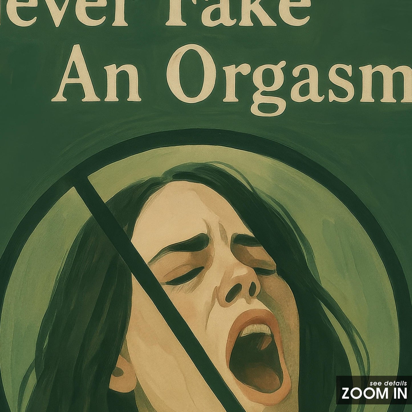 Feminist Quote Poster – Bold Green Empowerment Wall Art With Vintage Feminist Design