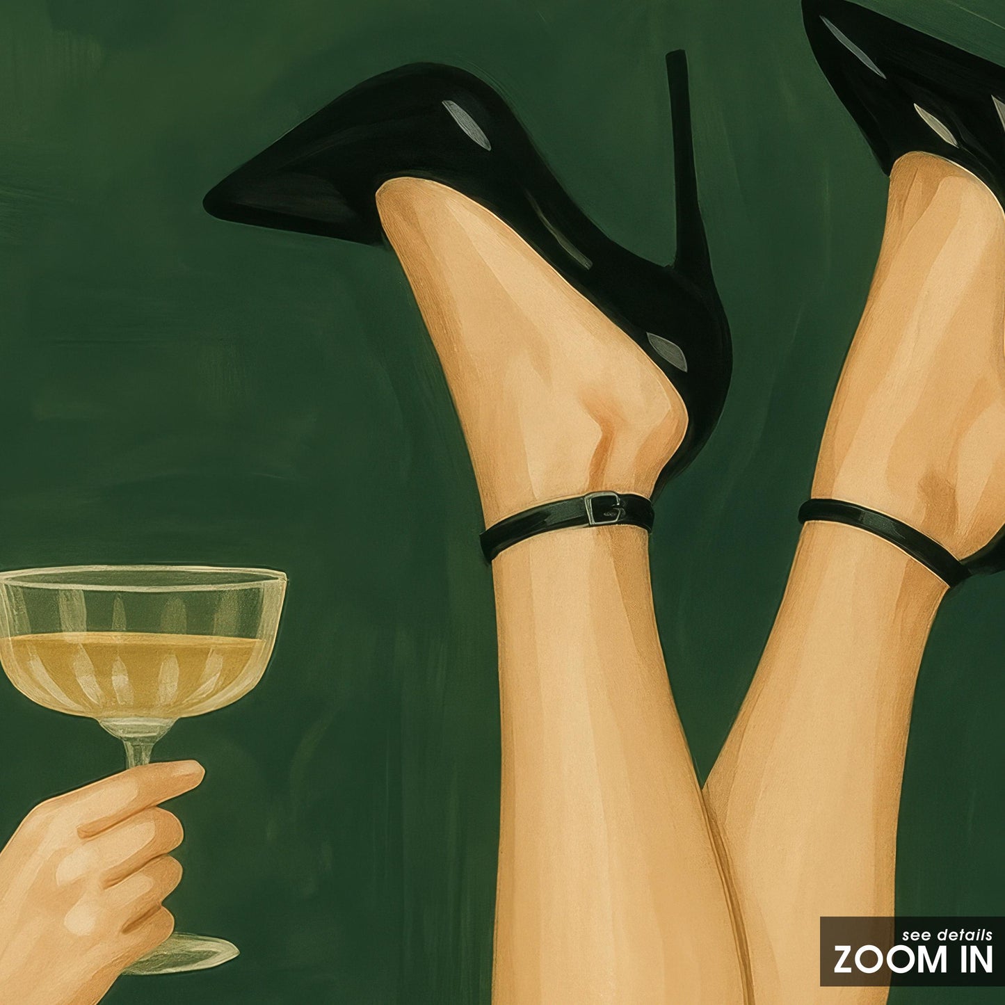 Champagne Toast Art – Glam Wall Decor | Elegant Party Vibe Poster Print