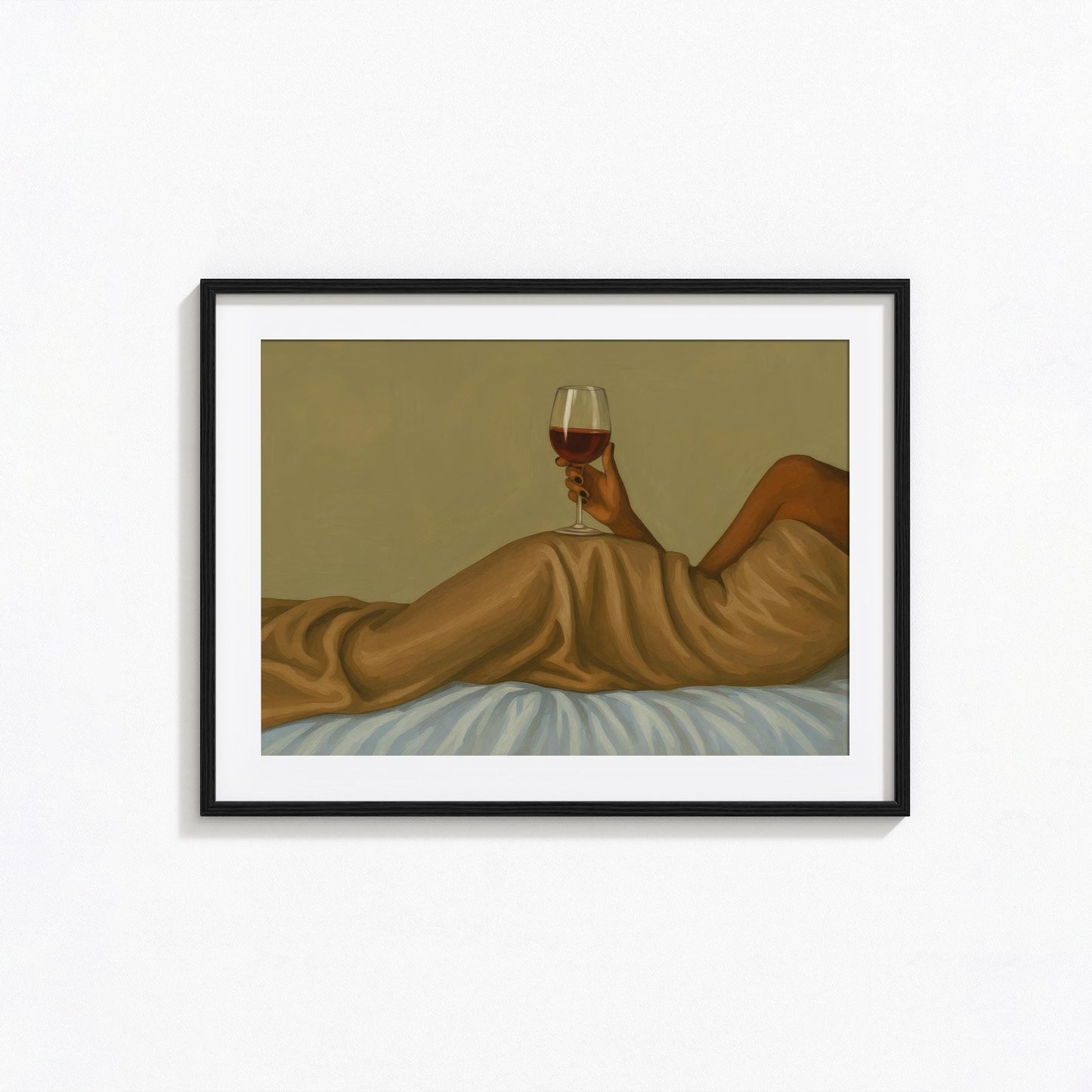 Wine Bed Poster – Minimalist Wall Art With Elegant Wine Artwork & Cozy Bedroom Decor