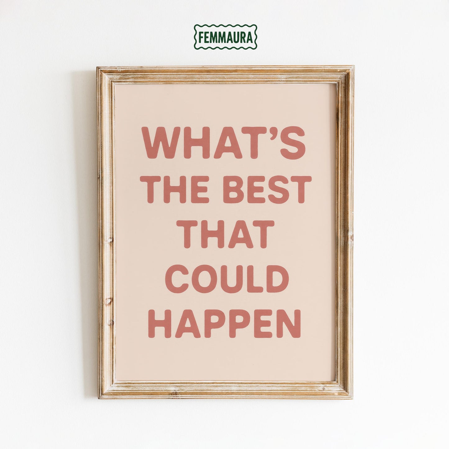 Motivational Quote Wall Art – Inspirational Poster With Neutral Tone Artwork