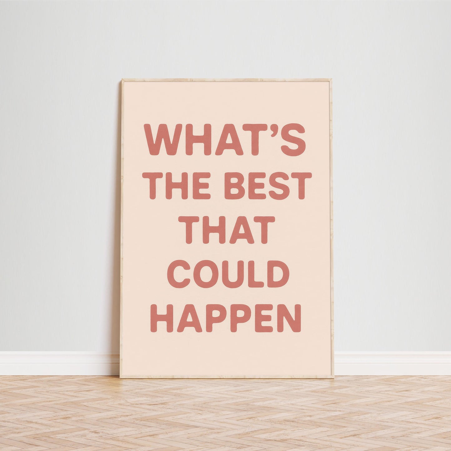 Motivational Quote Wall Art – Inspirational Poster With Neutral Tone Artwork