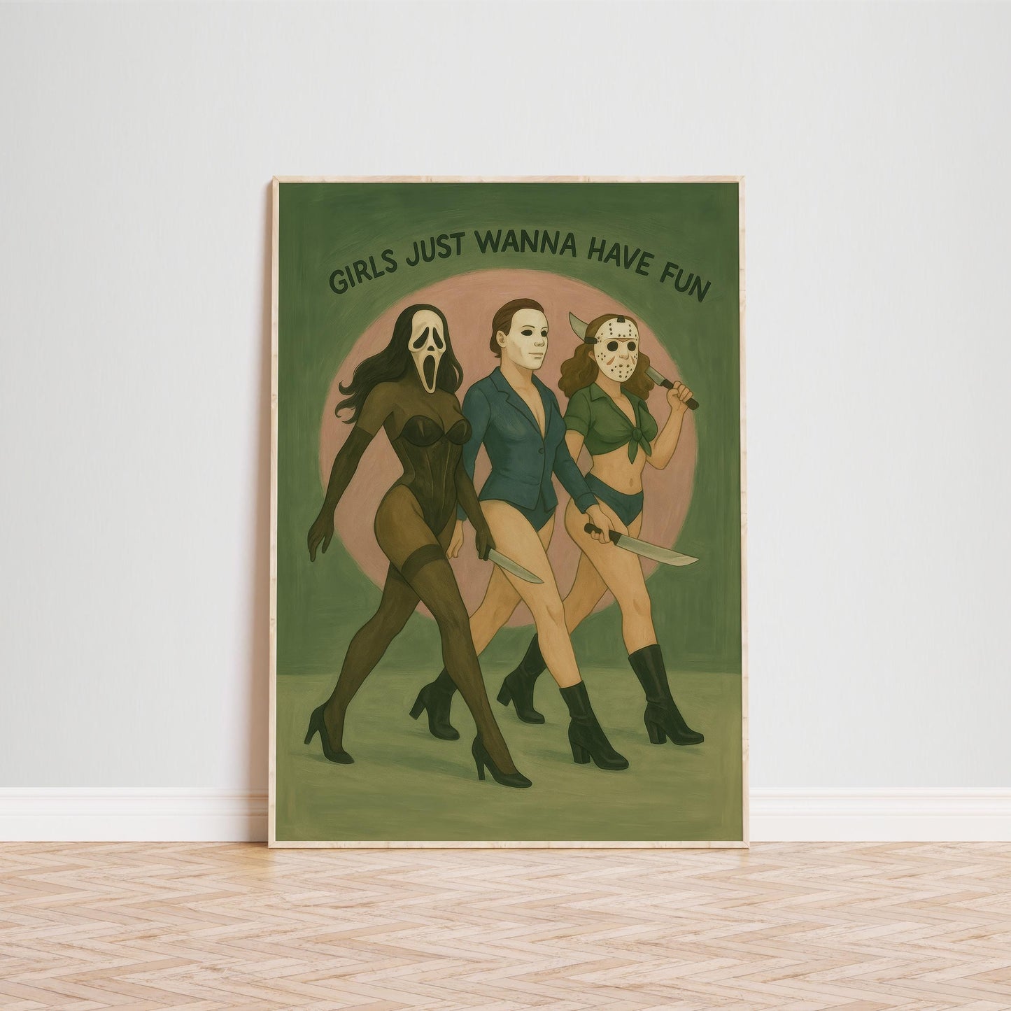 Sexy Horror Icons Poster – Feminist Wall Art Featuring Empowered Women Print