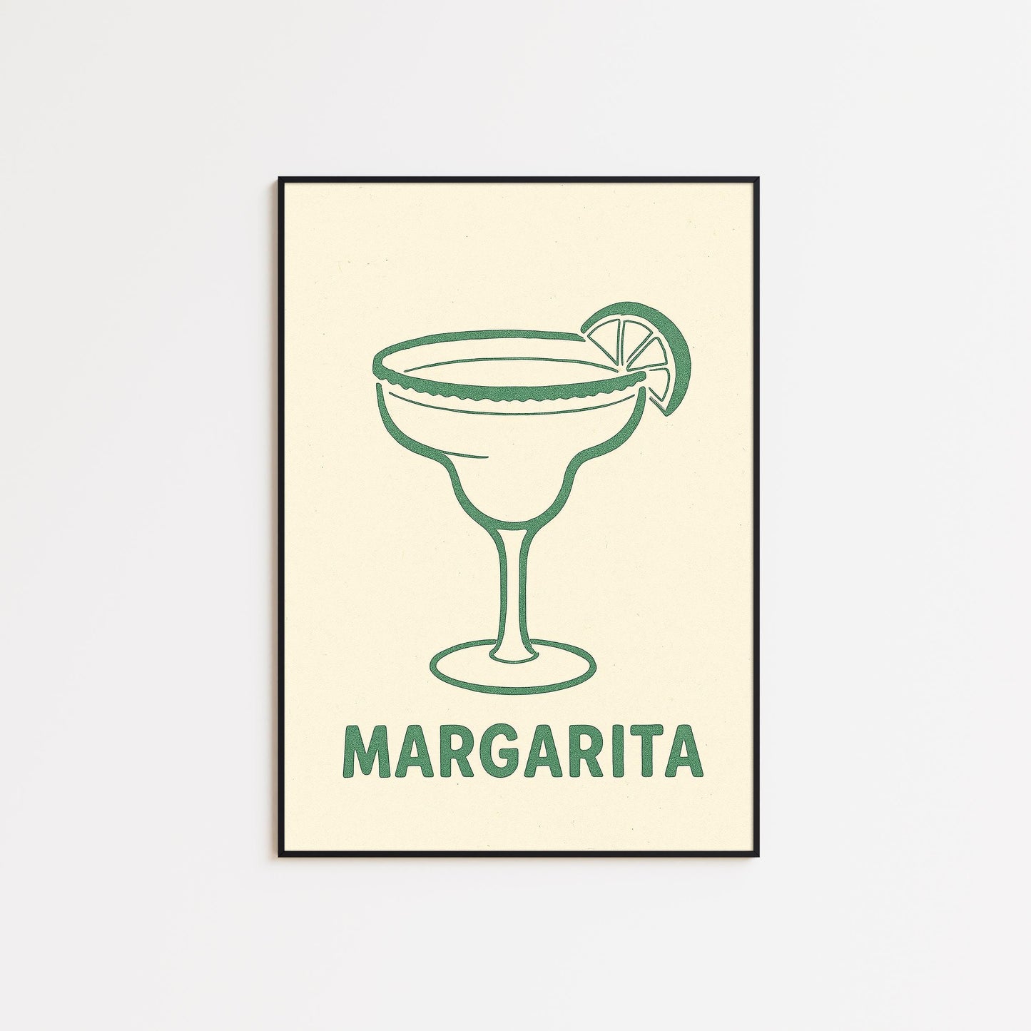 Margarita Cocktail Art – Minimalist Bar Wall Print