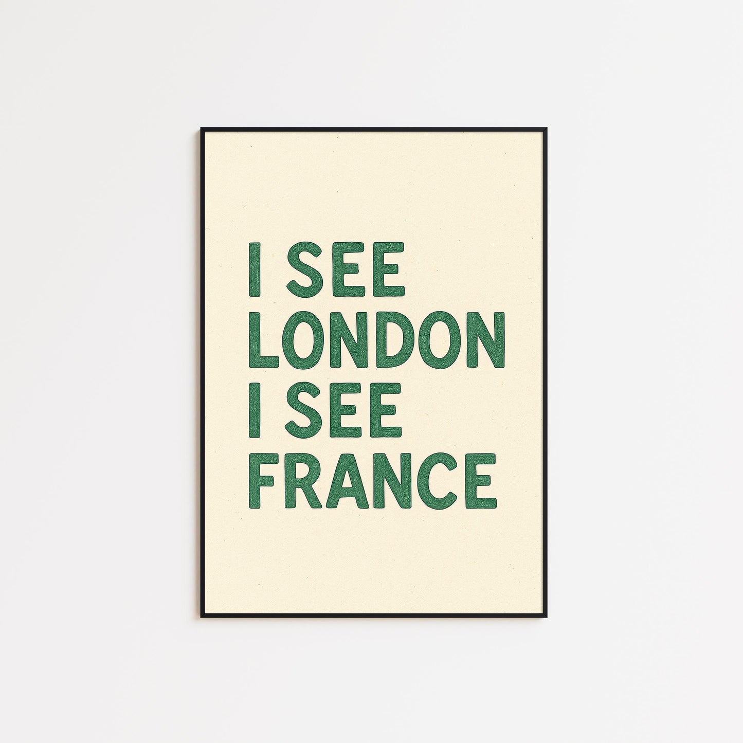 London France Print – Funny Typography Poster