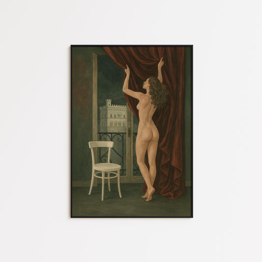 Elegant Nude Art Print – Vintage Sensual Poster with Feminine Wall Decor