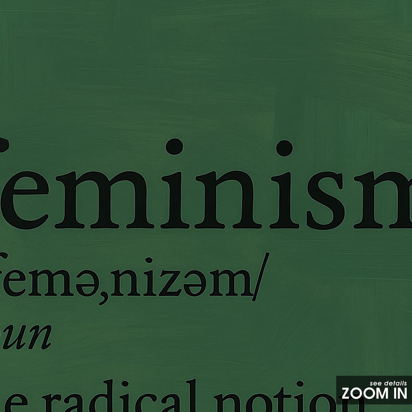 Feminism Definition Poster – Feminist Wall Art | Empowerment Quote Print