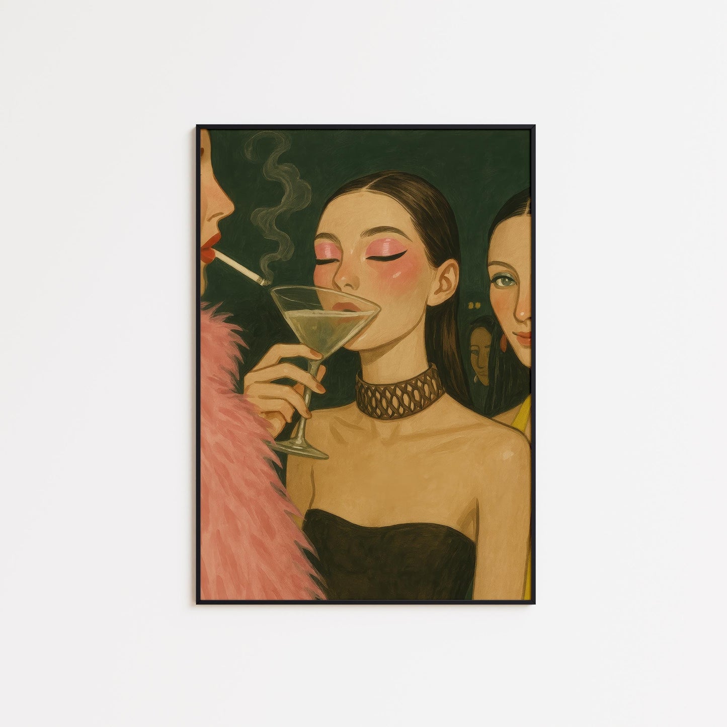 Nightlife Art Print – Moody Party Poster | Feminine Wall Decor | Glam Club Wall Art