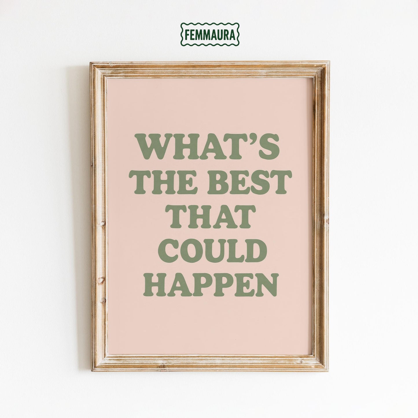 Motivational Quote Wall Art – Minimalist Typography Art | Positive Wall Decor