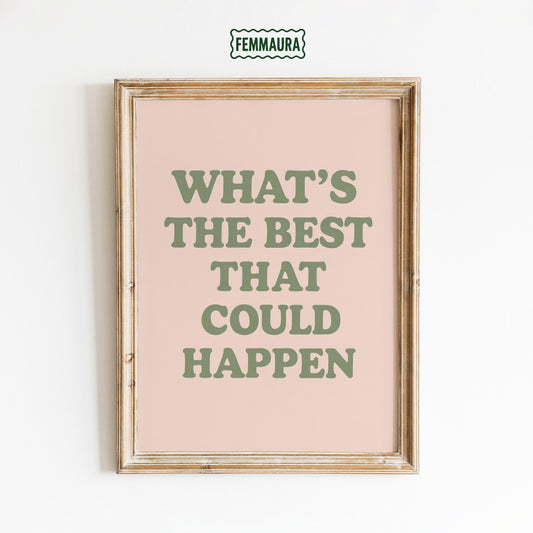 Motivational Quote Wall Art – Minimalist Typography Art | Positive Wall Decor