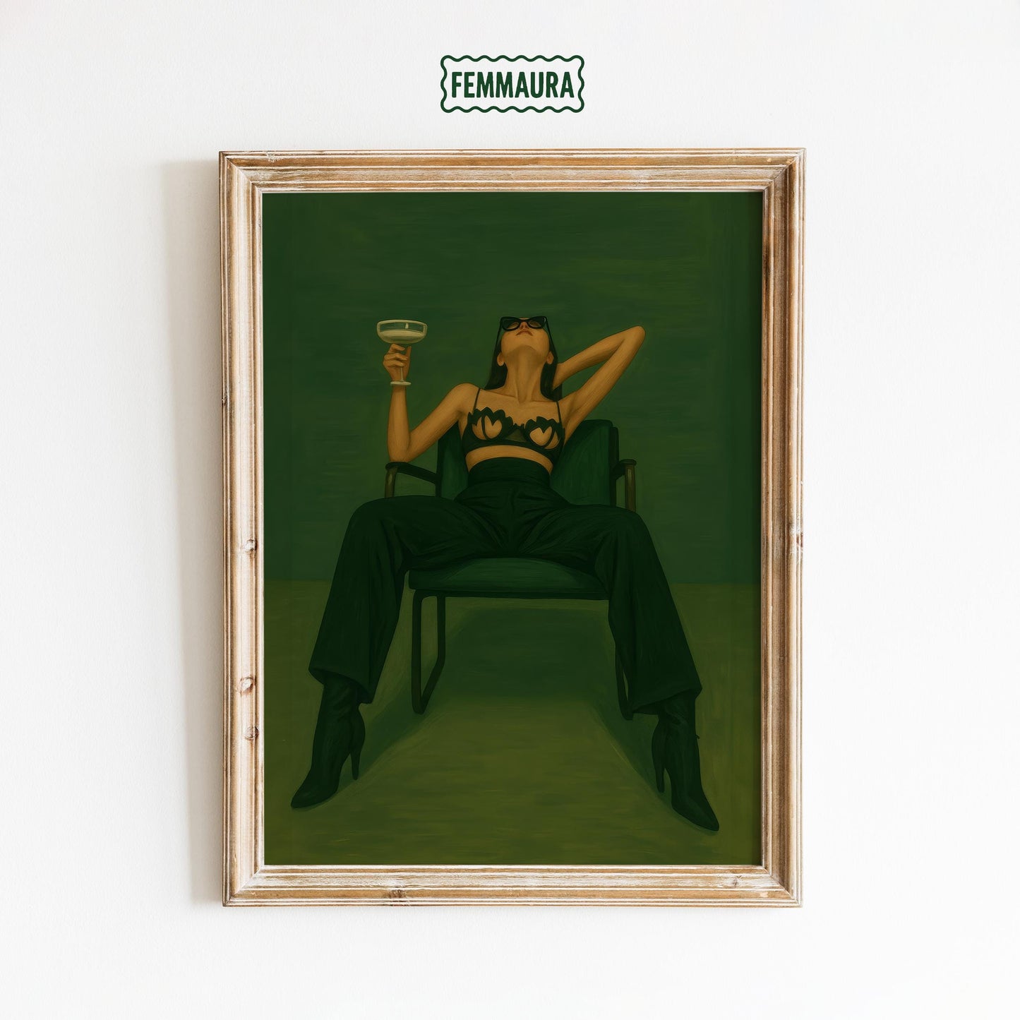 Feminine Power Wall Art – Confident Woman Art | Bold Female Artwork Print