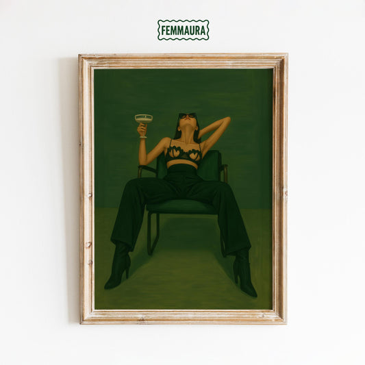 Feminine Power Wall Art – Confident Woman Art | Bold Female Artwork Print